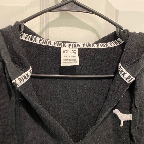 VS Pink Crop Hoodie - Picture 2 of 4